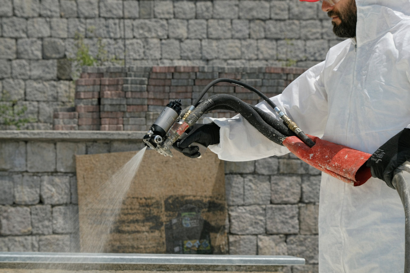 Spray foam insulation